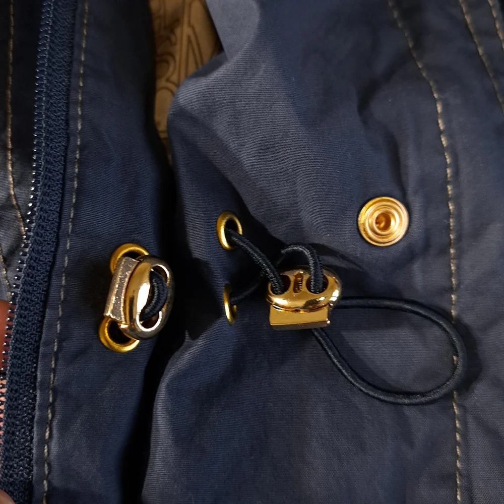 Michael‎ Kors Women's Jacket Blue Gold Tone Accents Size Medium